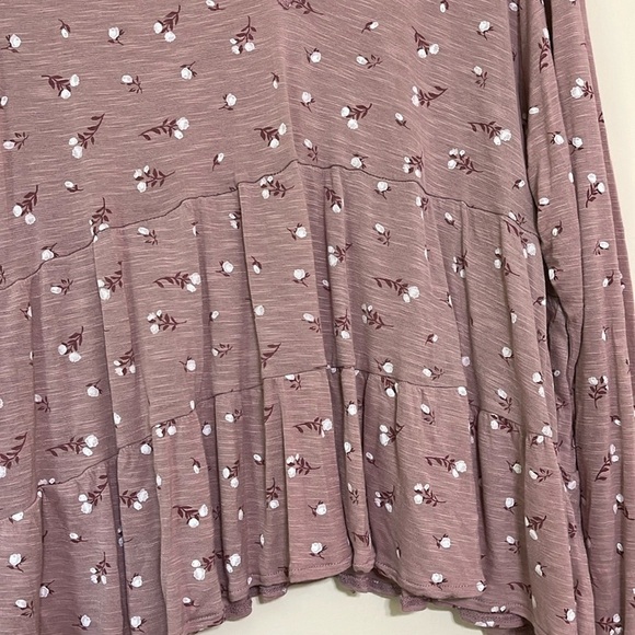 Lucky Brand Printed Tiered Tunic Size Large - Picture 5 of 10